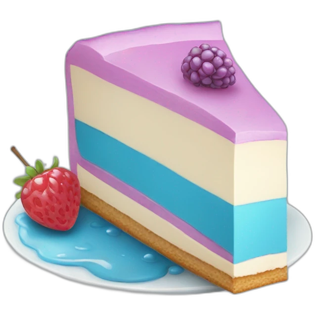 Tarta azul grana emoji