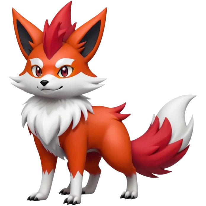 Braixen-Zoroark-Zangoose-hybrid-creature emoji