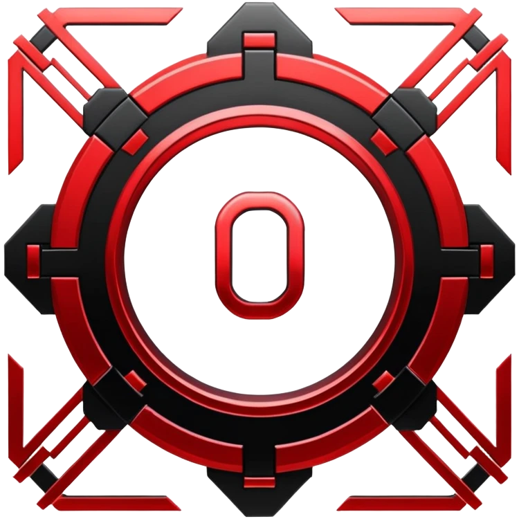  Black And Red Cyber Aesthetic Deco emoji