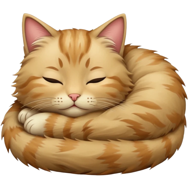 котик спит beige emoji