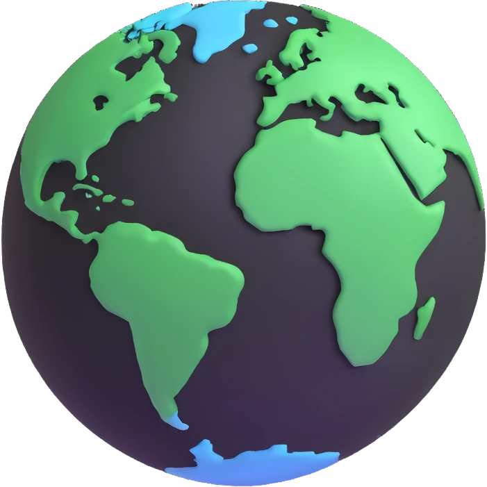 A single green leaf resting gently on the surface of the Earth, as seen from space. The planet is round with visible continents and clouds, and the leaf appears calm and symbolic. emoji