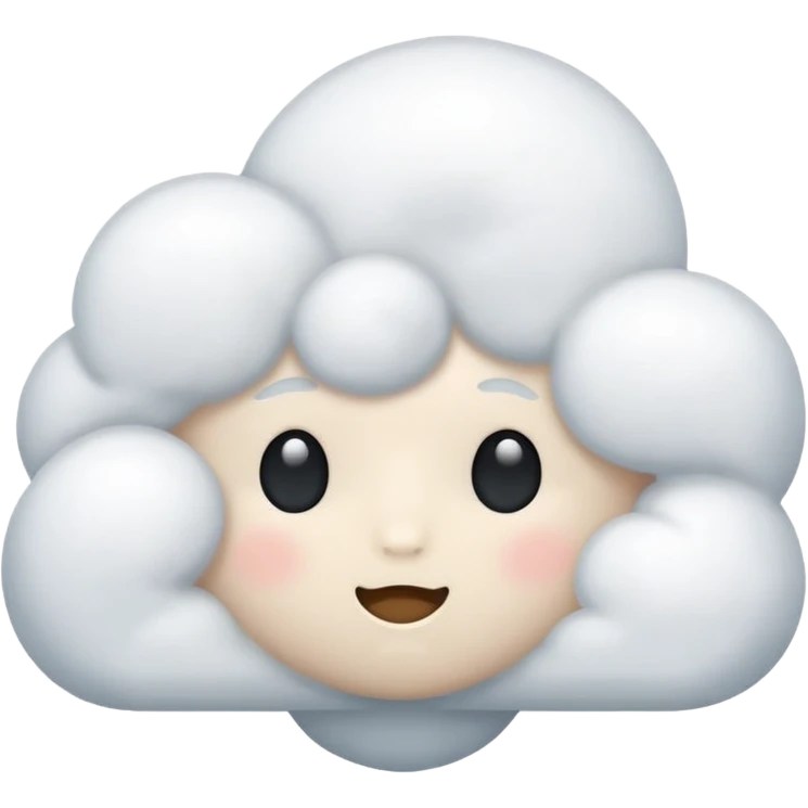 Nube pensando emoji