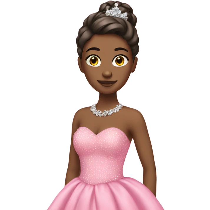 pink prom dress emoji