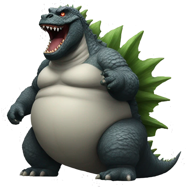 Fat Godzilla  emoji
