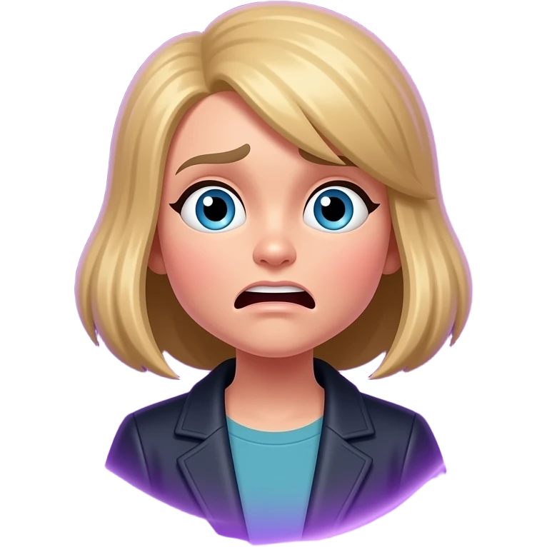 Joy Movie Charcter: Fear Means Purple emoji