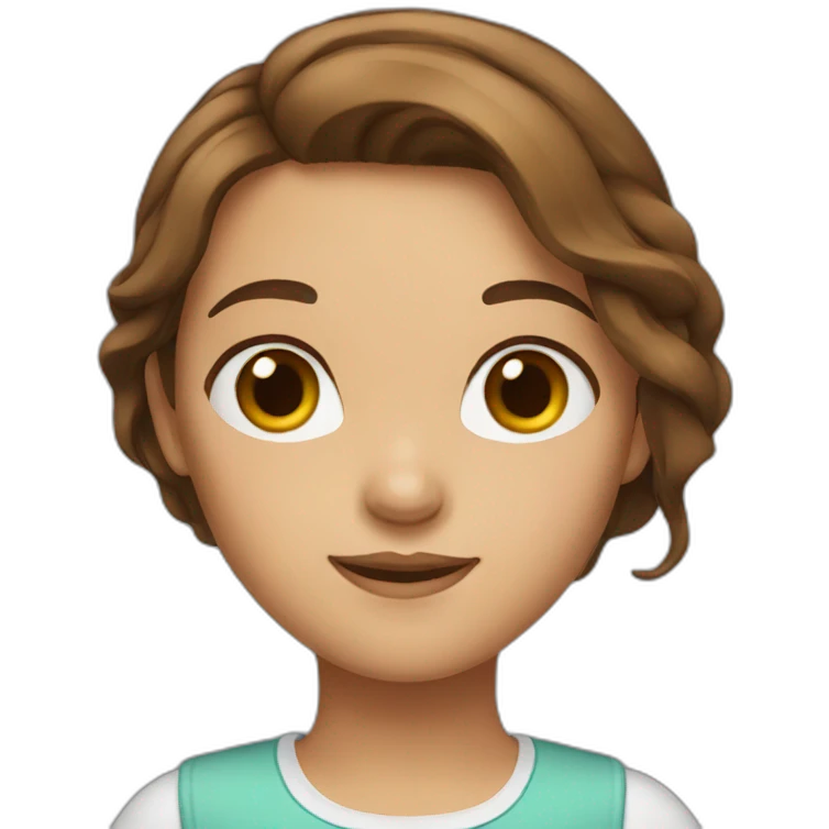 girl with brown hair emoji