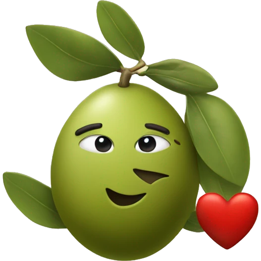 Olive mit Herz emoji