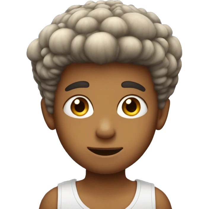 boy with mushroom hair emoji