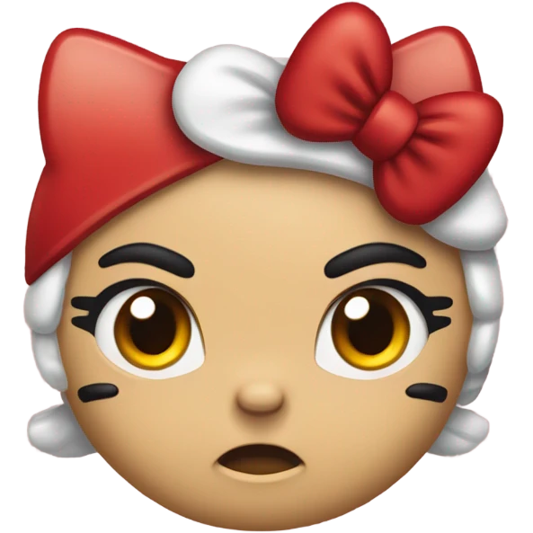 Angry hello kitty  emoji
