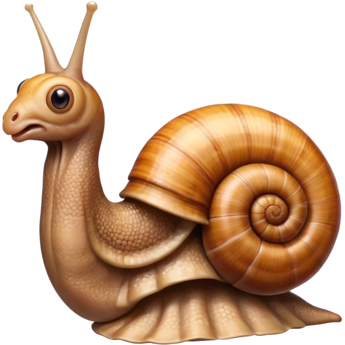 snail + anatomical heart emoji