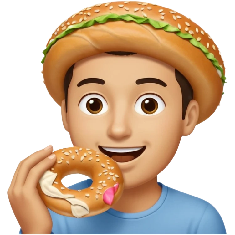 Simit yiyen simit emoji