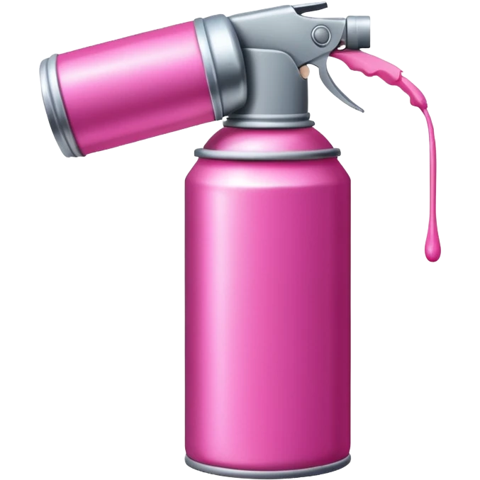 Сделай баллончик с розовой краской emoji