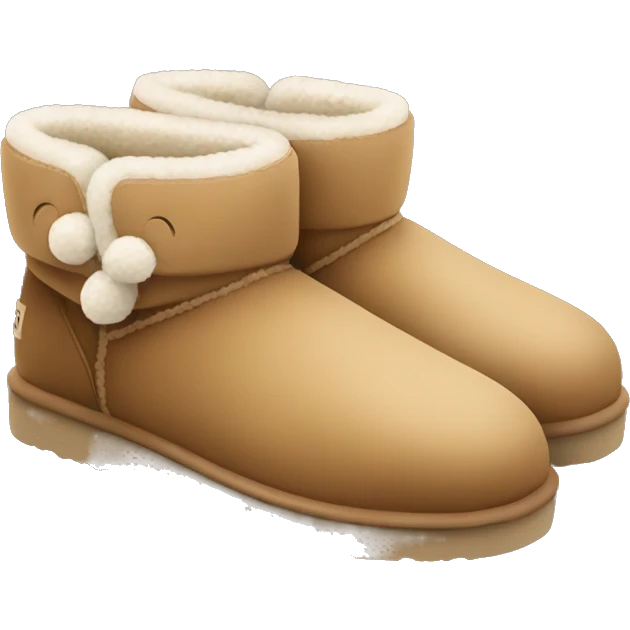 cute ugg slippers emoji