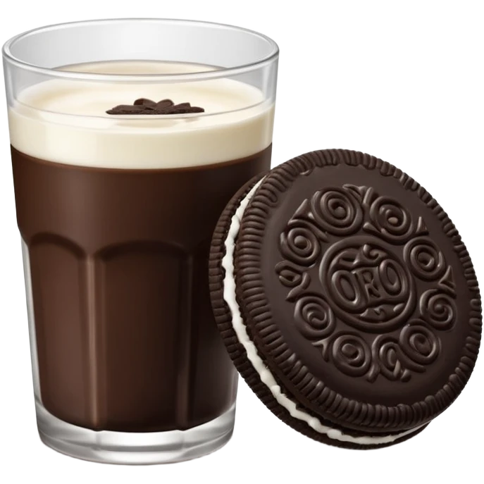 oreo with milk emoji