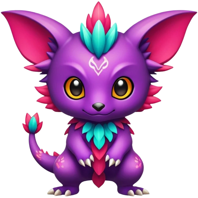 Exotic chibi Fakémon-creature emoji