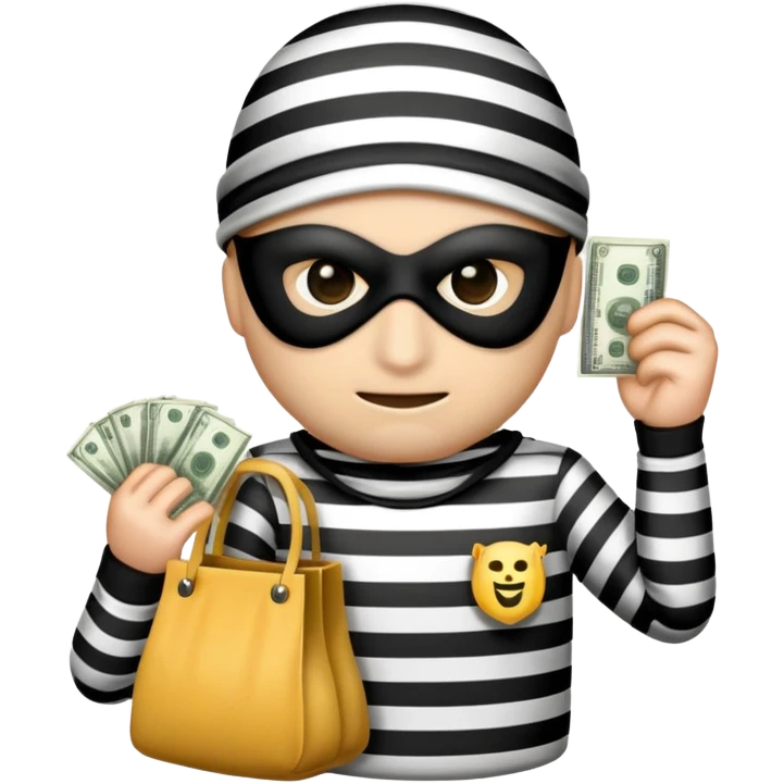 create a robber emoji emoji