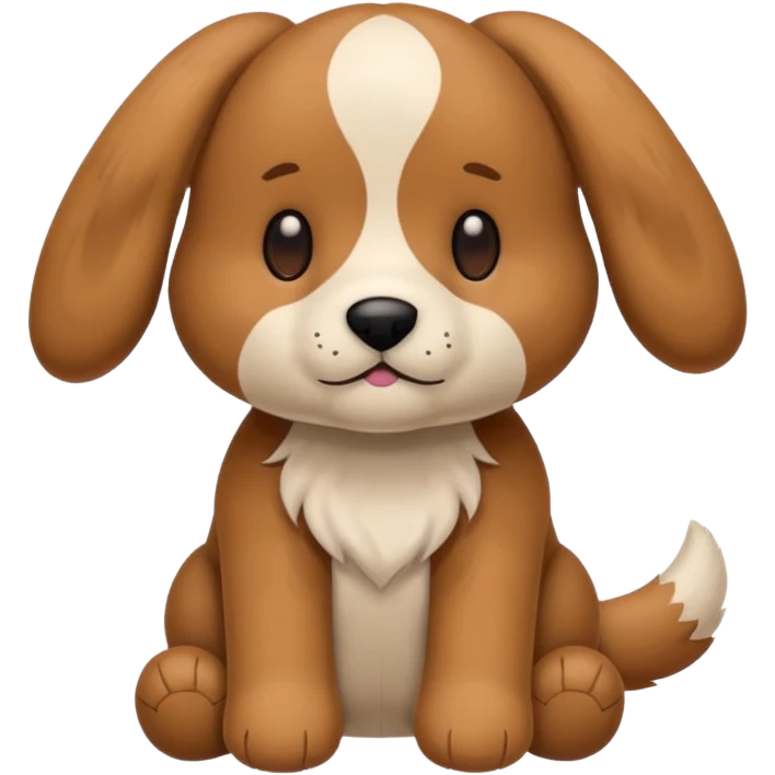 Plush dog toy  emoji