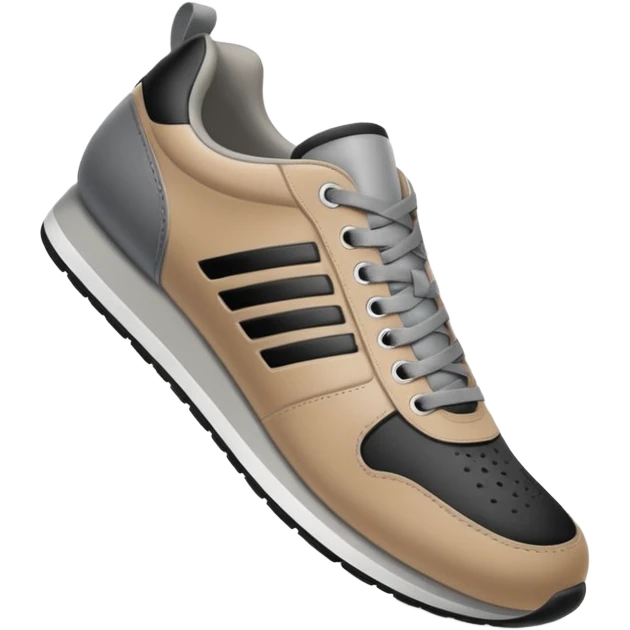  a human foot wearing a sneaker, fully visible, stepping firmly on the ground, leaving a clear shoe print under the sole. Rounded, glossy, smooth, soft shadows, white background.



 emoji