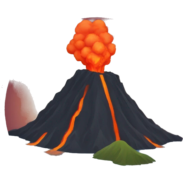 volcano circle emoji