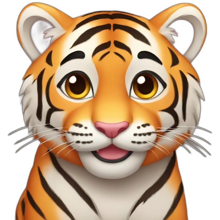 cute tiger emoji