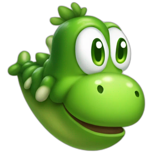 Yoshi as a pickle emoji