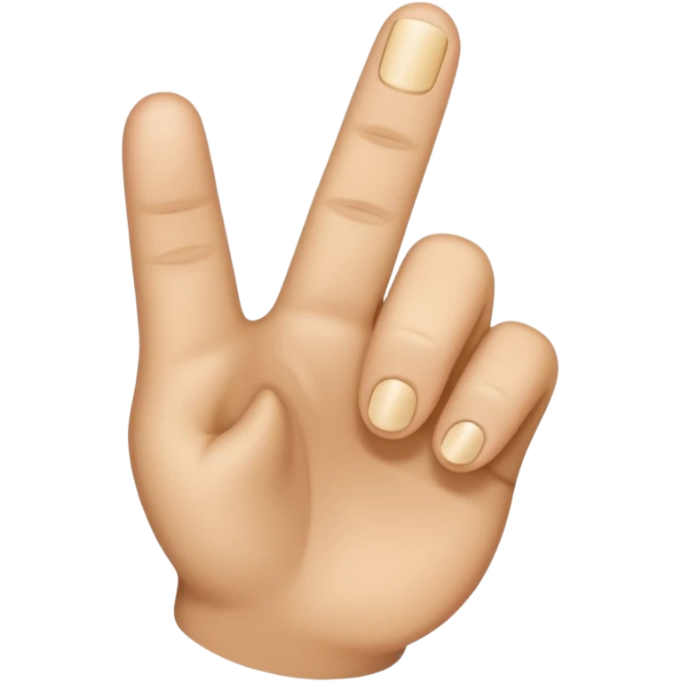 Un dedo con forma de T emoji