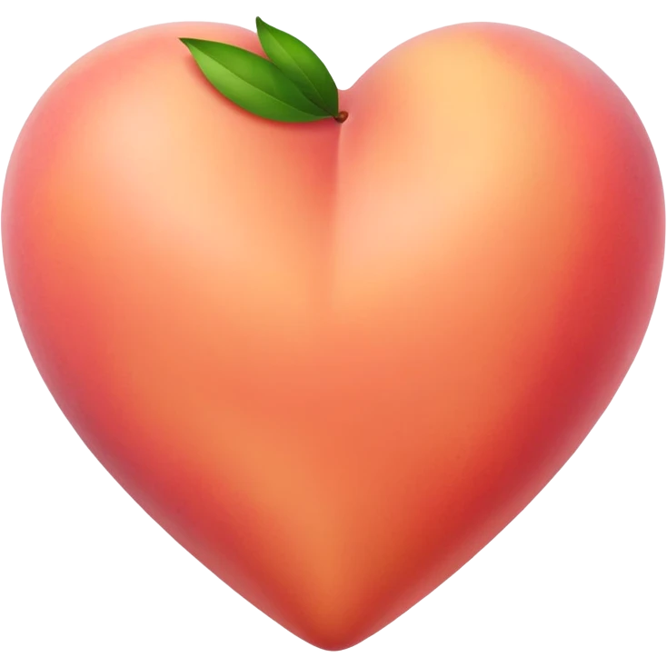 peach heart emoji
