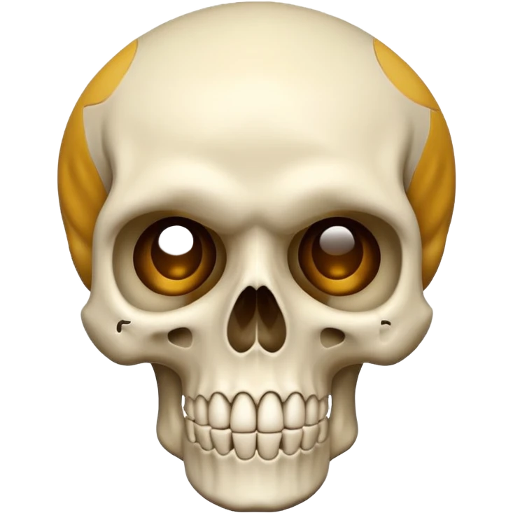 Surprised skull emoji