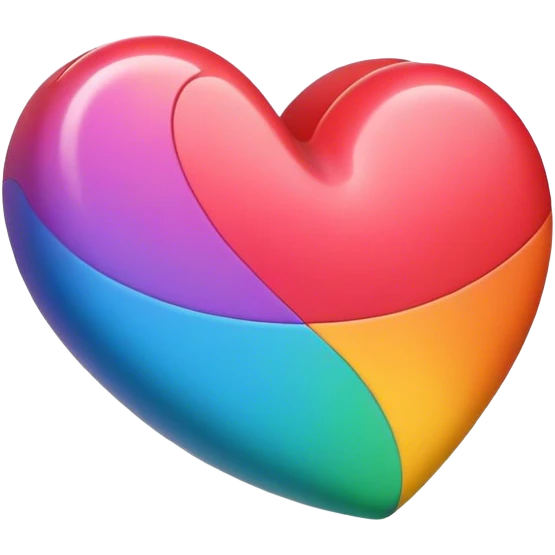 Heart multicolor emoji