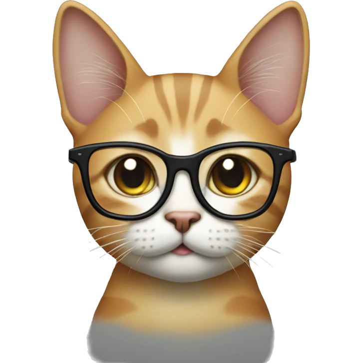 Cat with glasses emoji
