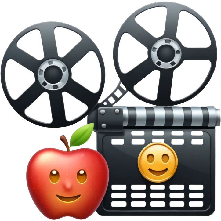entertainment news article icon, simple and clear, apple emoji style emoji