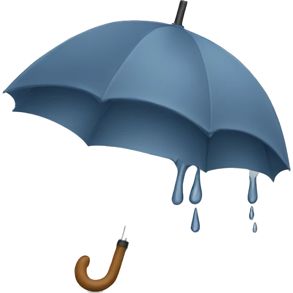 broken umbrella emoji
