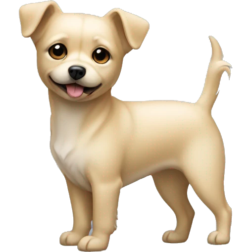 Light blonde small dog emoji