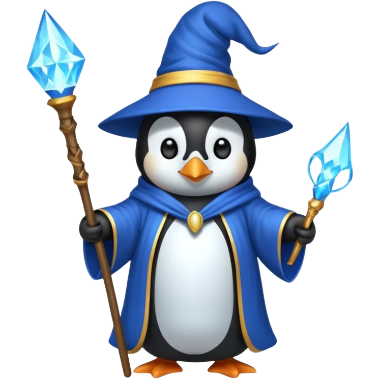 Penguin Wizard emoji