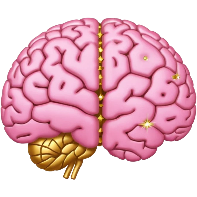 a brain with sparkles emoji