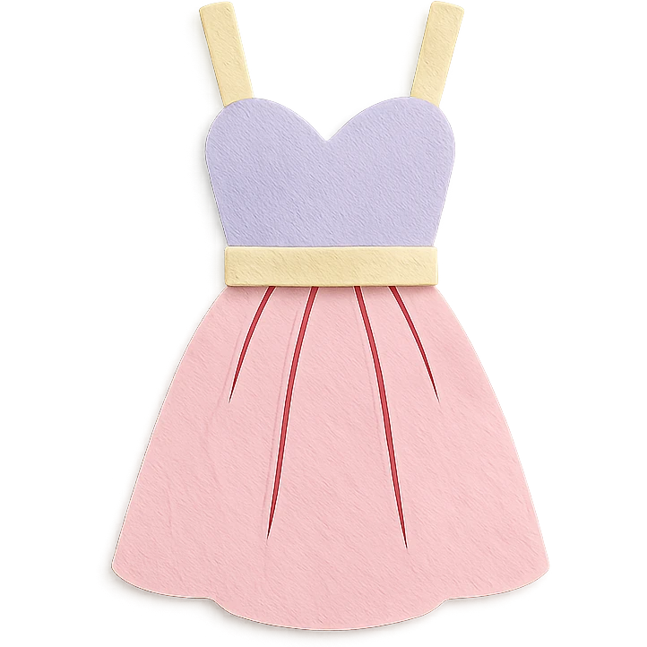 pastel-colored sundress emoji