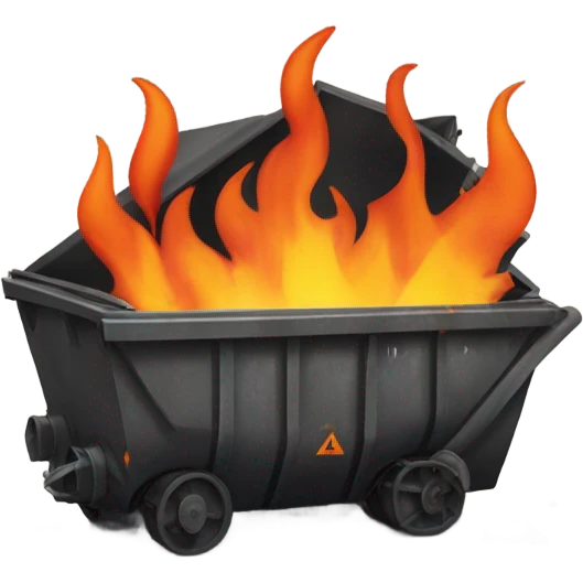 Dumpster fire emoji