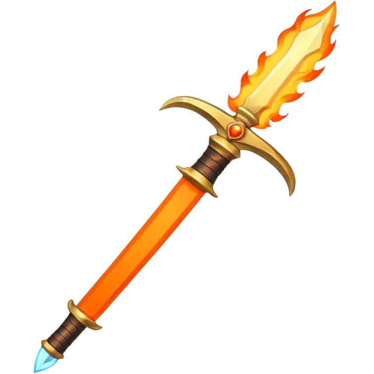 sword of flames striking down emoji