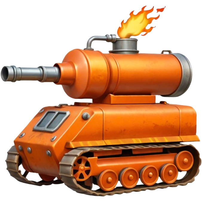 flame thrower with tank emoji