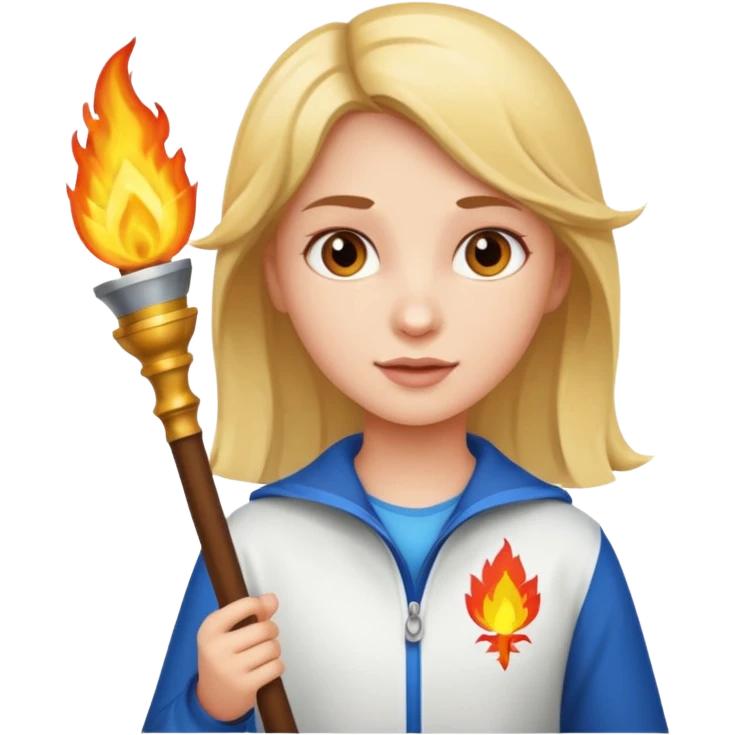girl The torchbearer emoji