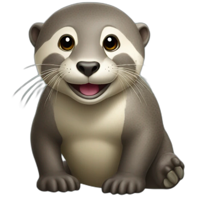 Loutre sur éléphant emoji
