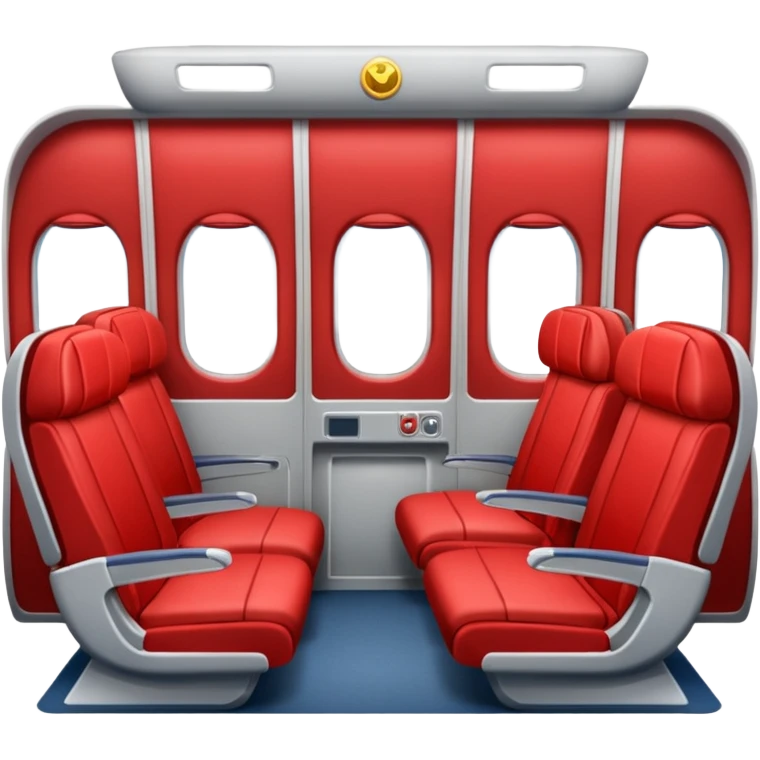 red plane cabin first class emoji