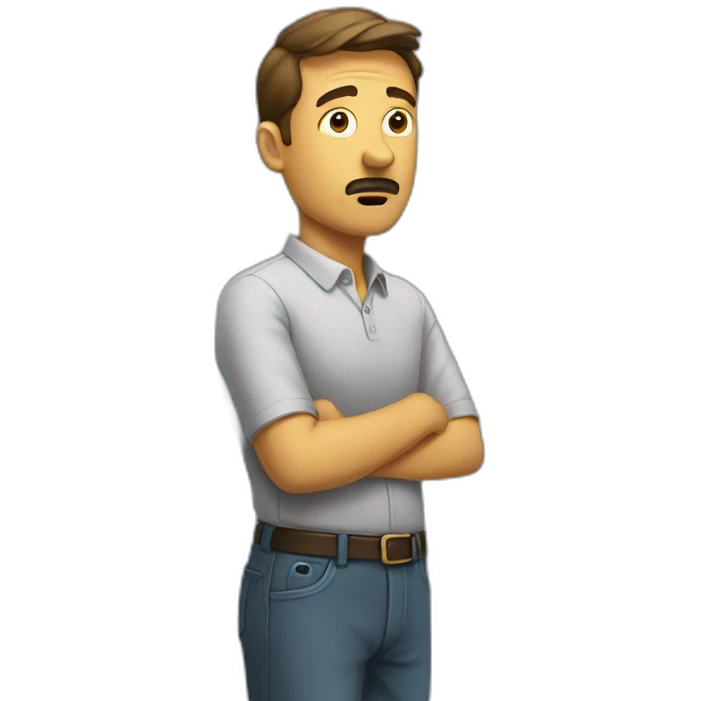 Questioning man emoji