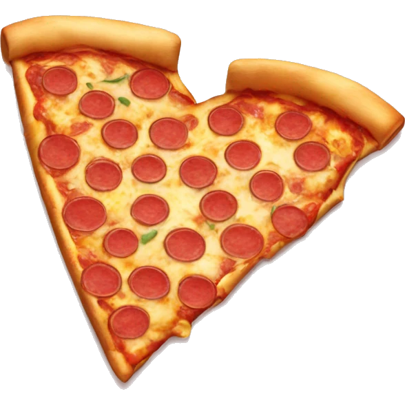 Corazón de pizza  emoji