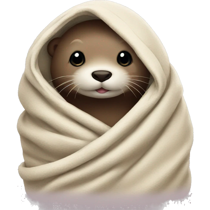 otter in blanket  emoji
