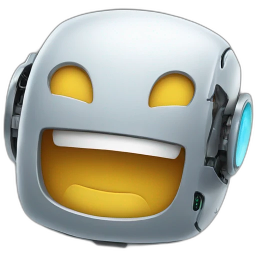robot laughing emoji