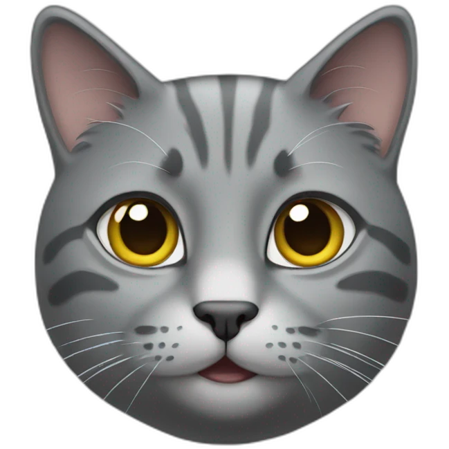 Gray cat emoji