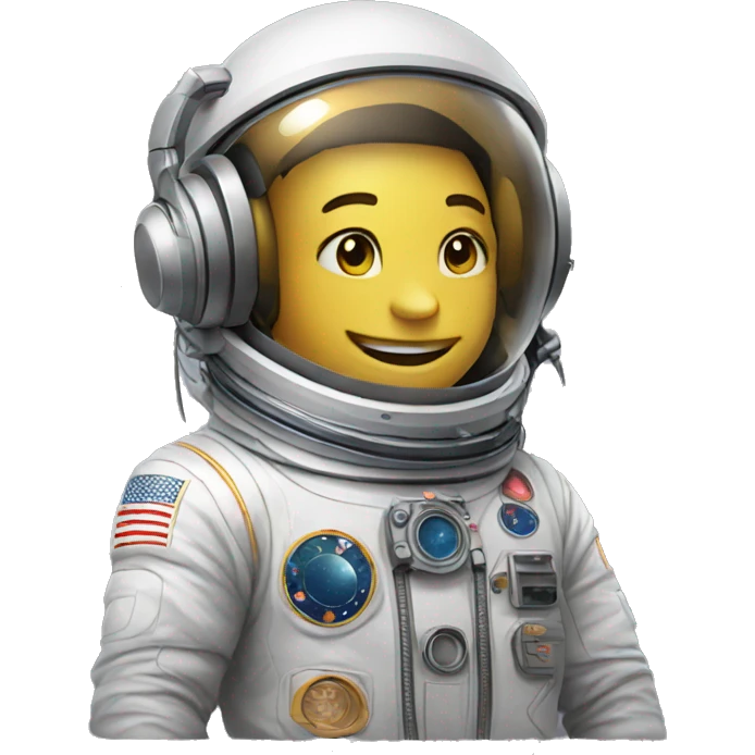 Astronaute djing  emoji