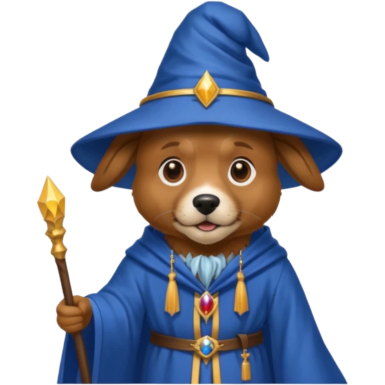 Dog wizard emoji