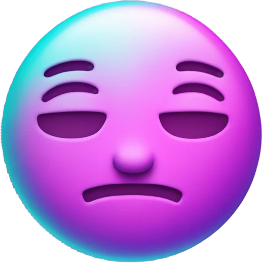 Vaporwave color themed trending up emoji emoji